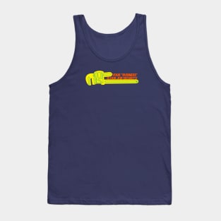 Plumbing Humor, Neon Plumbers Swag, Funny Construction Tank Top